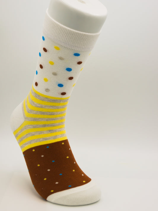 Bunte Socken / Dress Socks / aus gekämmter Baumwolle im 3er Pack