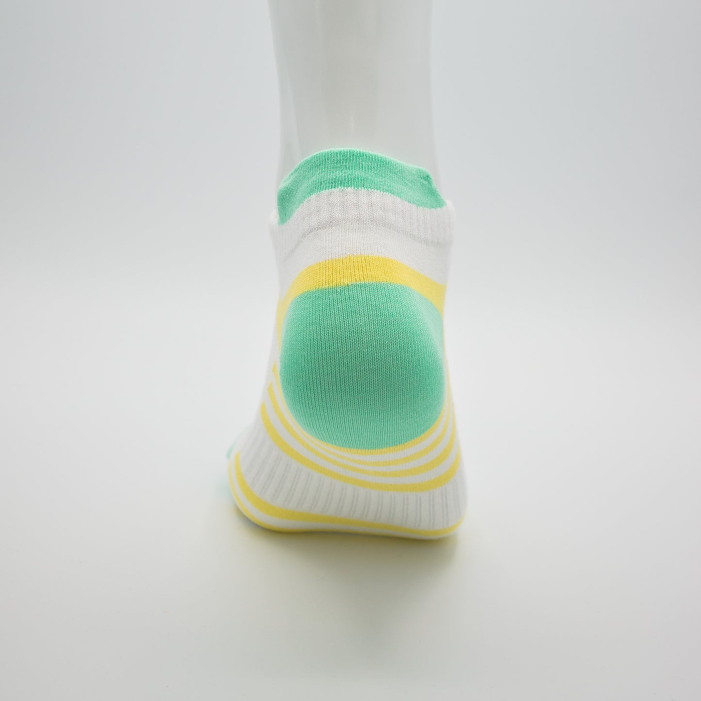 Sport Socken Gelb/Weiß aus gekämmter Baumwolle im 3er Pack